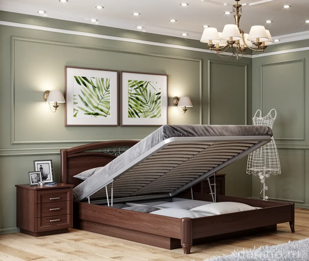 Кровать с подъёмным механизмом на заказ в Бресте