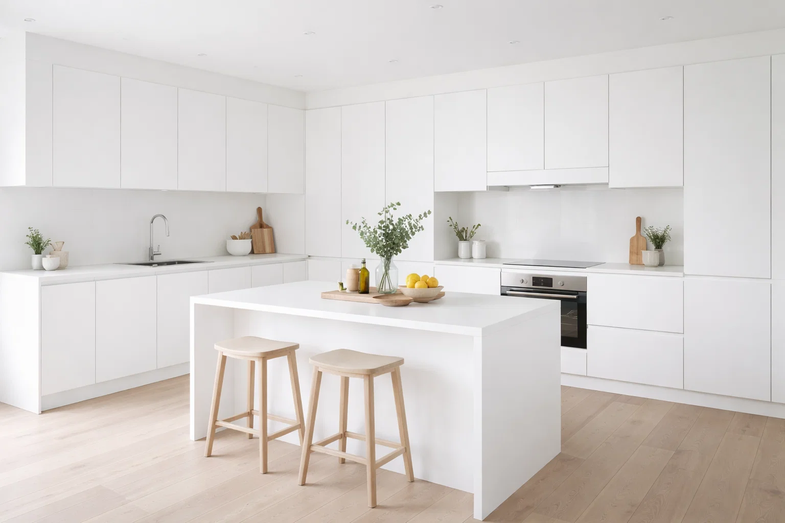 Белая кухня классика на заказ в Бресте