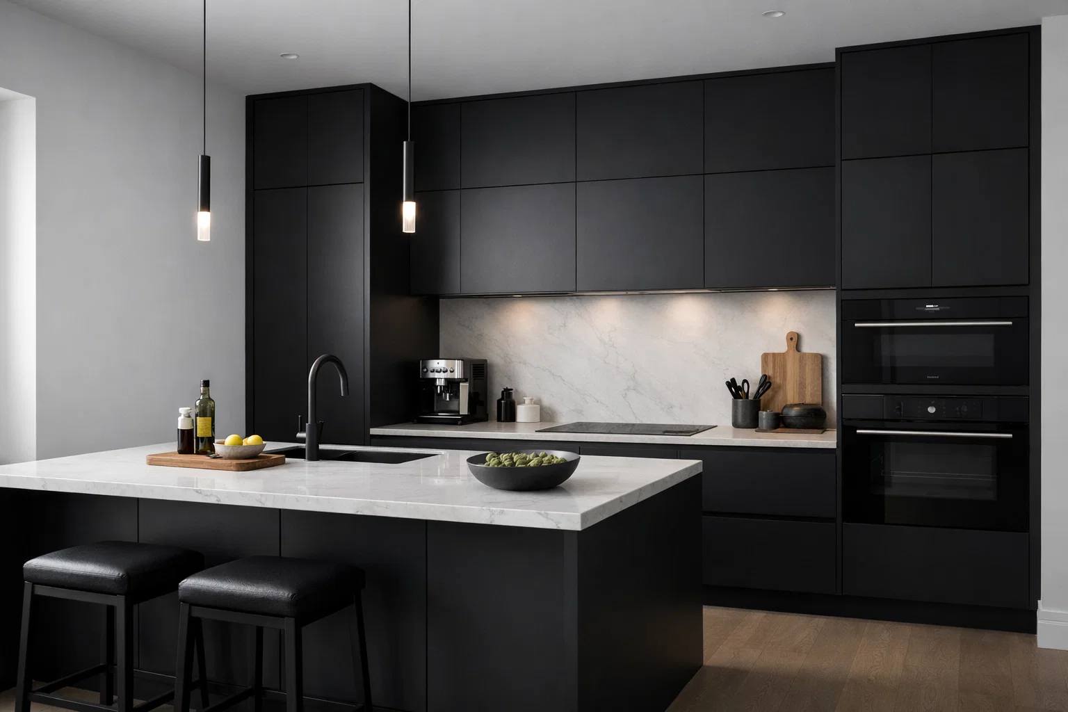 Чёрная кухня на заказ в Бресте