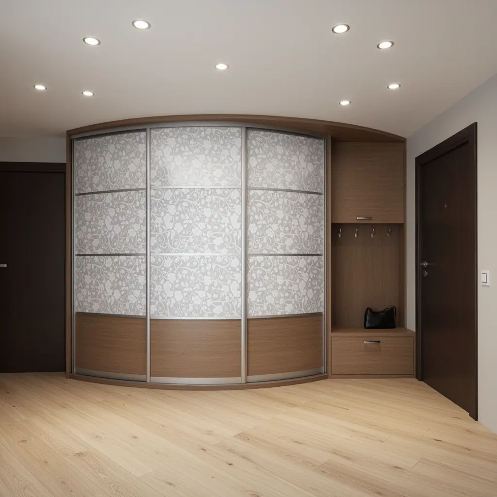 Радиусный шкаф на заказ в Бресте