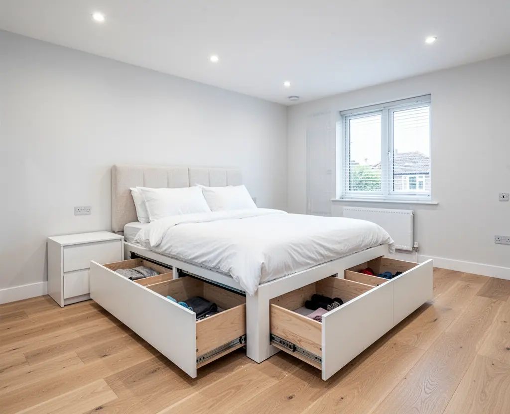 Кровать с выдвижными ящиками на заказ в Бресте