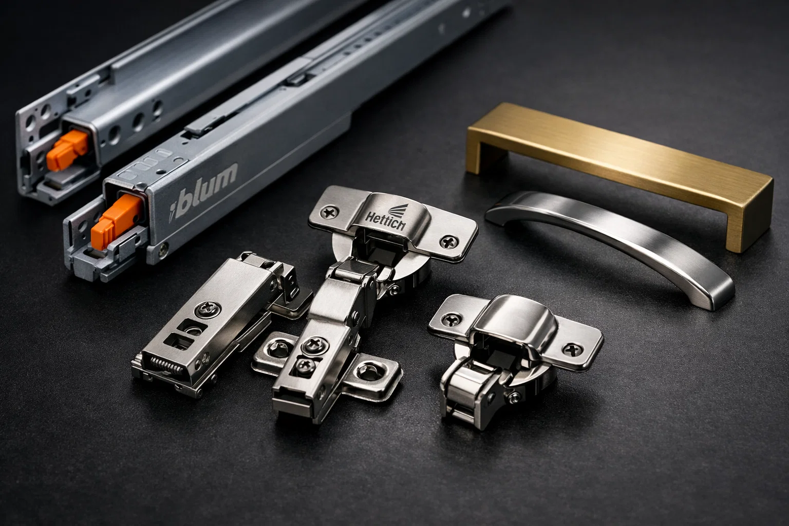 Качественная мебельная фурнитура Blum и Hettich для корпусной мебели на заказ